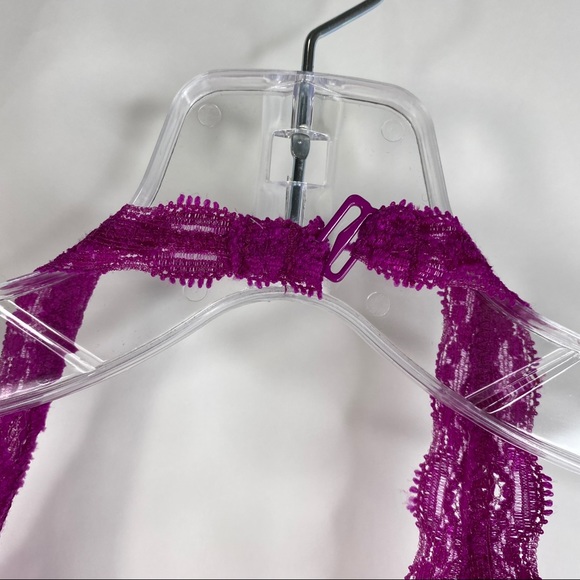 Victoria's Secret Womens Lace Plunge Purple Lingerie Extra Small - Picture 10 of 12